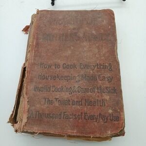 The Every Day Cook Book Illustrated Miss E. Neil Antique Cookbook Rare Vintage